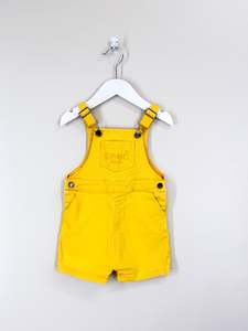 Seed core logo soft denim shortalls (6-12m)
