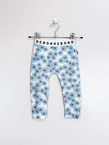 Bonds leggings - blue daisy (12-18m)