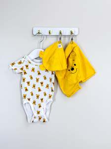 H&M x Winnie The Pooh organic 3 piece set (0-3m)