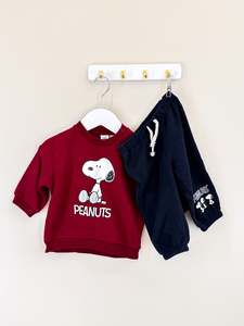 Matching Sets: H&M x Peanuts fleece track set (3-6m)