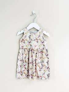 The Vintage Plume organic floral sleeveless dress (2y)