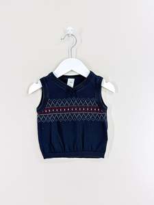 Knitwear: H&M cotton knit vest (6-9m)
