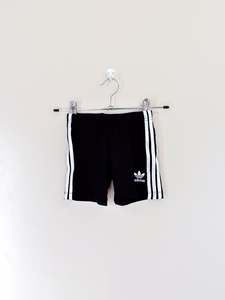 Shorts Skirts Bloomers: Adidas 3 stripe cotton shorts (9-12m)