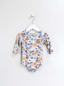 Seed floral swimsuit (6-12m)