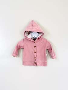 Aster Oak: Aster & Oak organic hooded cardigan (0-3m)