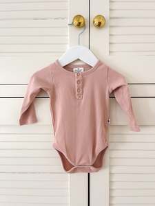 Burrow & Be organic henley bodysuit (6-12m)