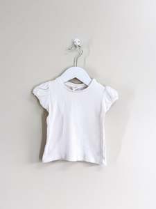 Seed rib puff sleeve tee (12-18m)