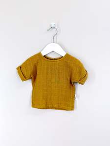 Short Sleeve Tops 1: Le Edit organic muslin tee (0-3m)