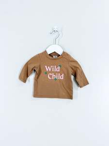 Long Sleeve Tops: Cotton On Kids wild child long sleeve tee (0-3m)