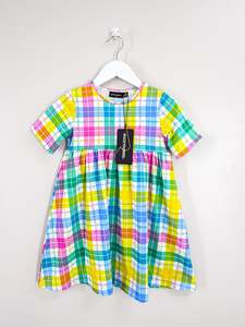 BNWT Rock Your Kid summer time plaid dress (5y)