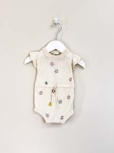 Nature Baby organic lottie suit - large flora (0-3m)
