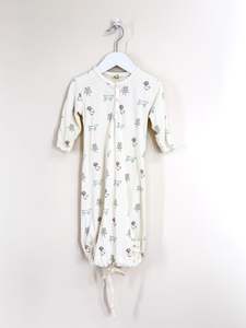 Nature Baby organic sleep gown - OG print (3-6m)