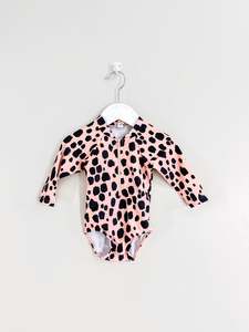 Hux animal zip swimsuit (6-12m)