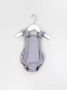 Hux linen blend woven playsuit (3-6m)