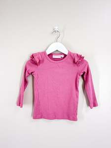 La Sienna cozy rib flutter tee (5y)