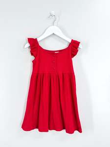 La Sienna: La Sienna rib cozy flutter dress (5y)