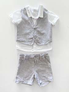 Last Chance Sale: H&M linen blend all dressed up set (6-9m)