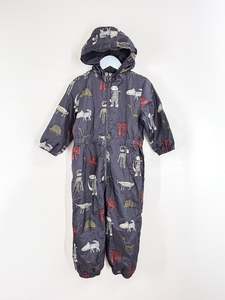 Tu fleece lined hooded dino rain suit (5-6y)