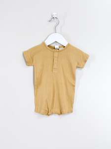 For The Babes: Maki The Label organic ribbed shortie romper (0-3m)