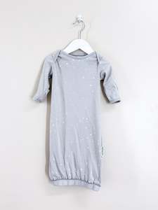Woolbabe merino cotton sleep gown (0-3m)