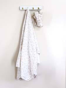 Little & Fern swaddle wrap + headband