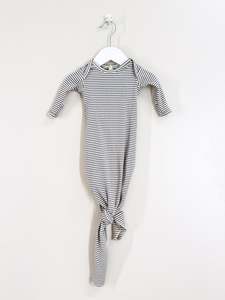 Quincy Mae organic rib knotted gown (nb-3m)