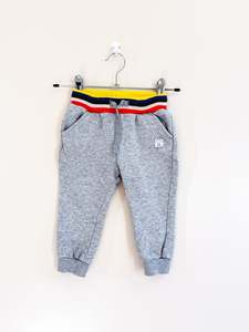 Teeny Weeny rainbow waist trackies (12-18m)