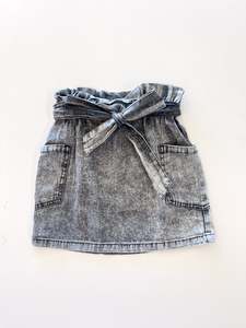 Shorts Skirts Bloomers: Minti acid wash paper bag skirt (4y)