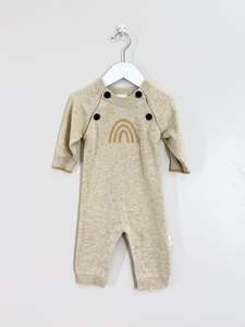 Aster Oak: Aster & Oak organic rainbow knit romper (3-6m)