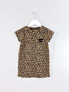 Hello Stranger leopard tee dress (3y)