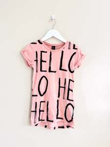 Minti hello tee dress (4y)