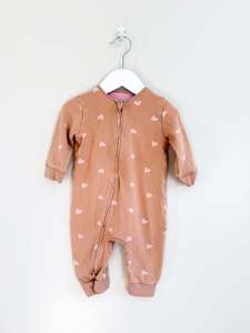 Next heart zipsuit (6-9m)
