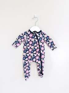 Teeny Weeny fleece zipsuit (newborn)