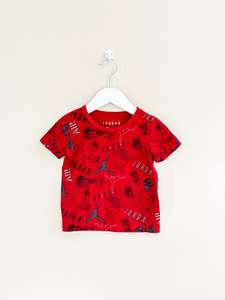 Short Sleeve Tops 1: Jordan AOP tee (24m)