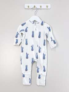 Rompers Onesies: Cotton On Kids bunny zipsuit (3-6m)