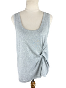Designer: BNWT - Marle Grey Marle Twist Tank | size 6 to 10