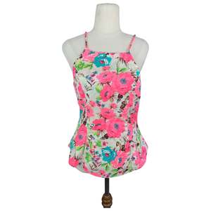 Sale: Chica Booti flower print halter vest | size 10
