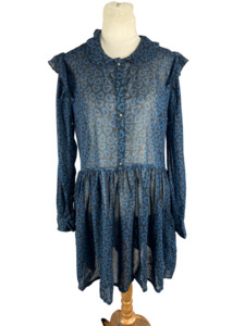 Dresses: Ruby print sheer heart dress | size 10