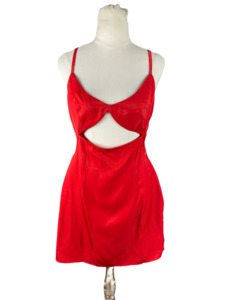 Beginning Boutique red cut-out dress | size 10