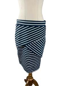 Skirts: Oliver Black midi stripe skirt | size 10