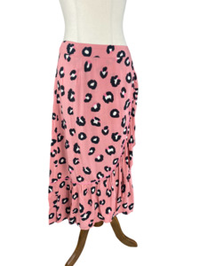 Sofie Schnoor animal print pink skirt | size 16