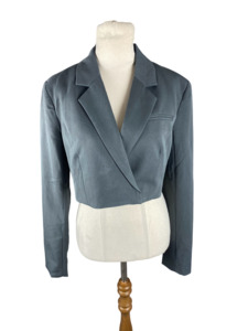 Jackets Coats: Glassons grey crop blazer | size 8