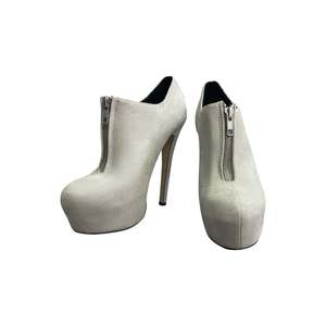 Shoes: ASOS cream zip heels | size 5 or EU 36