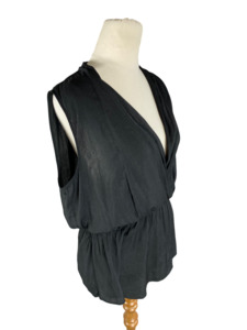 Sale: Witchery black crossover sleeveless top | size 12