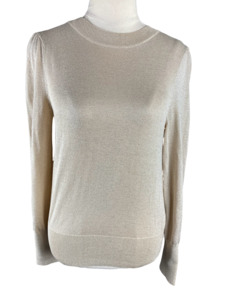Top: H&M gold sparkly top | size 6