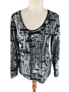 Top: VSSP grey long sleeve top | size 12