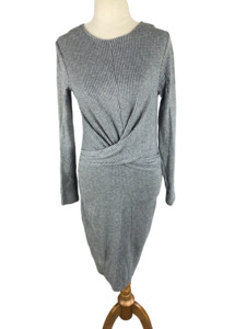 Dresses: Whistles grey midi dress | size 6
