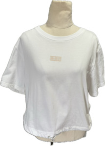 New Collection: Huffer white tee | size 8