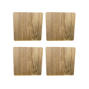 COASTERS RECYCLED RIMU PLAIN SET