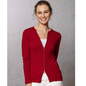 Bay Road Merino - Zipped Panel 'Catherine' Cardigan (Sale)